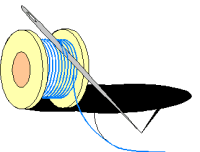 Needle and thread for workmanship